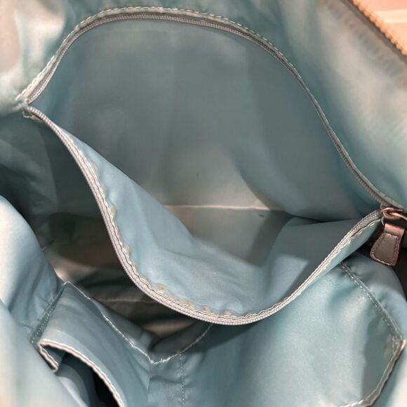 COACH POPPY LEATHER GLAM TOTE BAG ANTHRACITE vintage - Picture 10 of 16